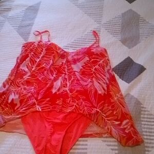 Floral Pink One-Piece Swimsuit